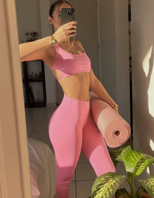 Set BubbleGum Showy Top & Legg W