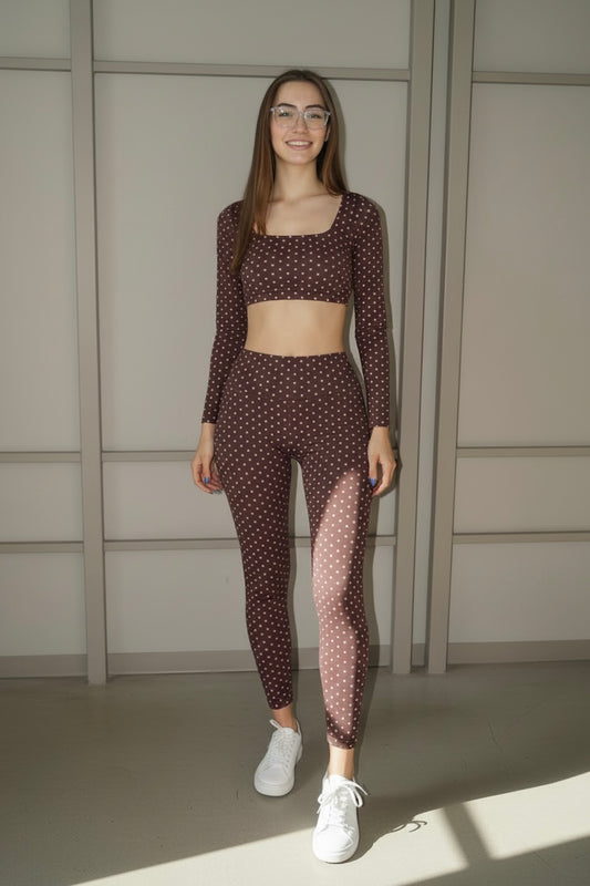 Set Chocopink Topy y Legging