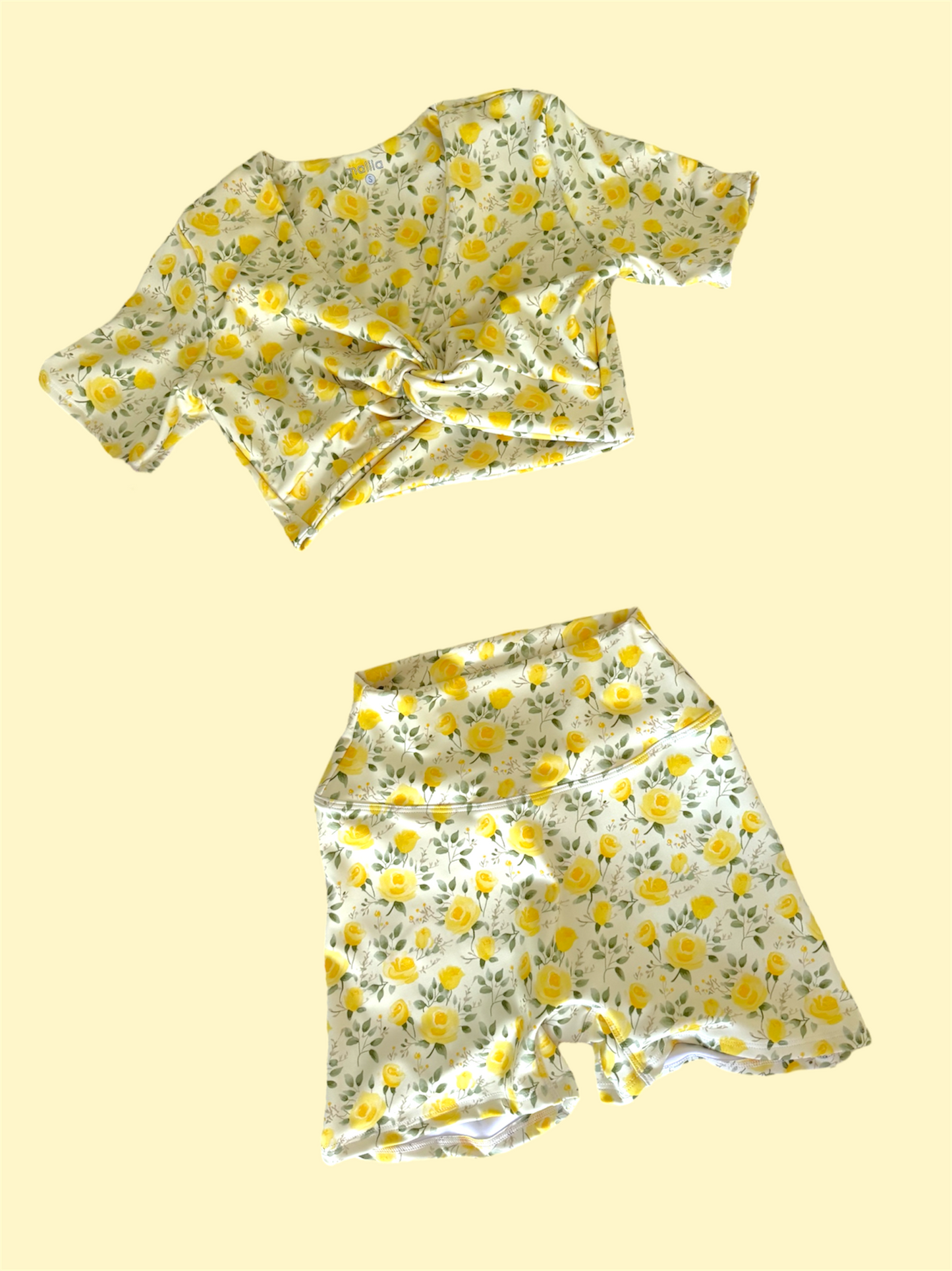 Set Sunshine Knoty Crop & Mini short