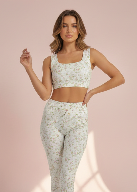 Set Gardenia Top Square & Legging