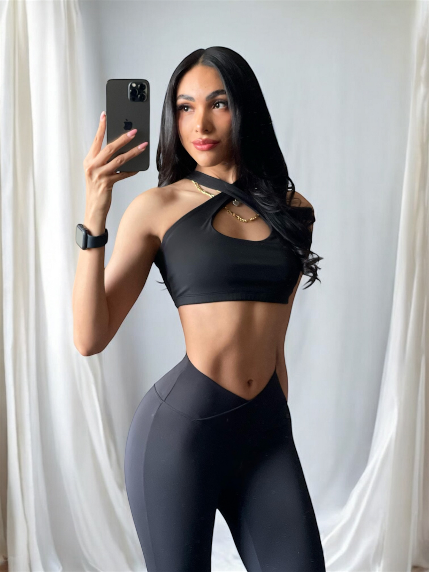 Flare Legging W Black (Buttery Soft)
