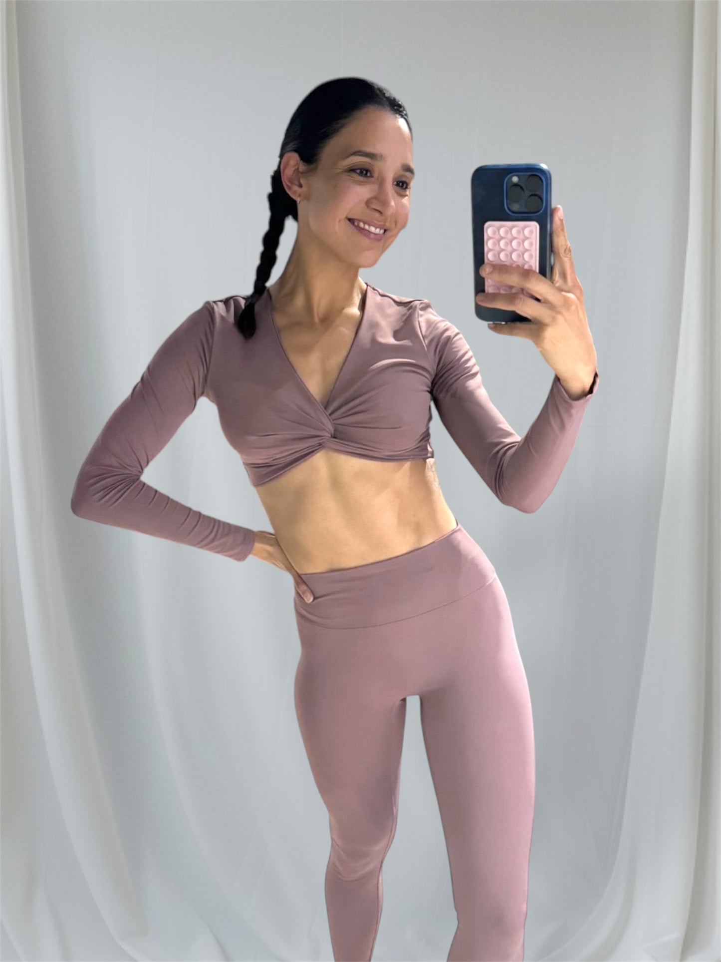 Set Mauve Knoty Top - Buttery Soft