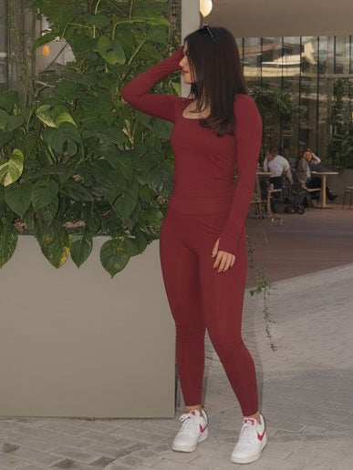 Set Cherry Square Long Top