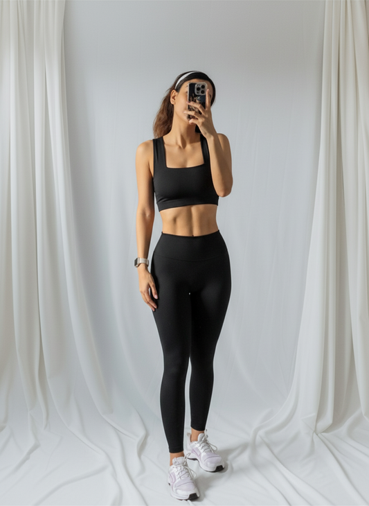 Set Black Top Square