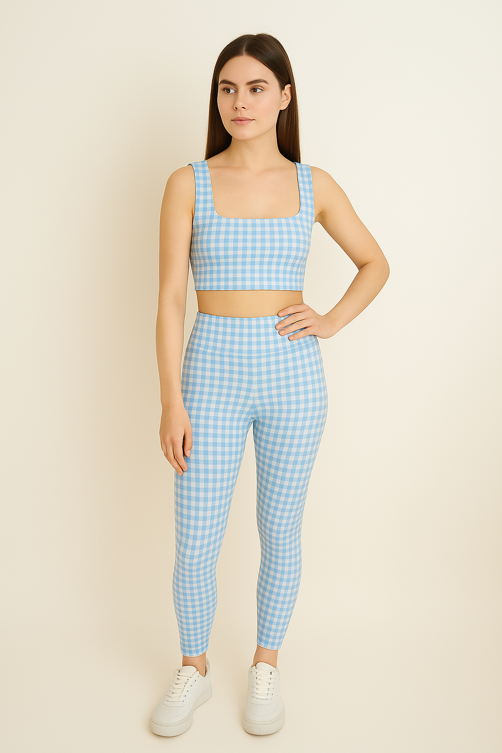 Set Fancy Sky Top Square & legging