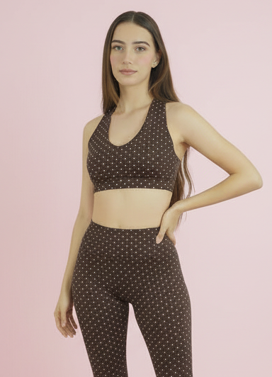 Set Chocopink Crossover Top & Legging