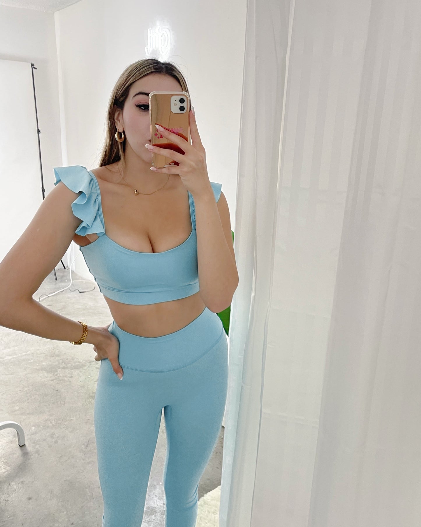 Set Baby Blue Love on Top