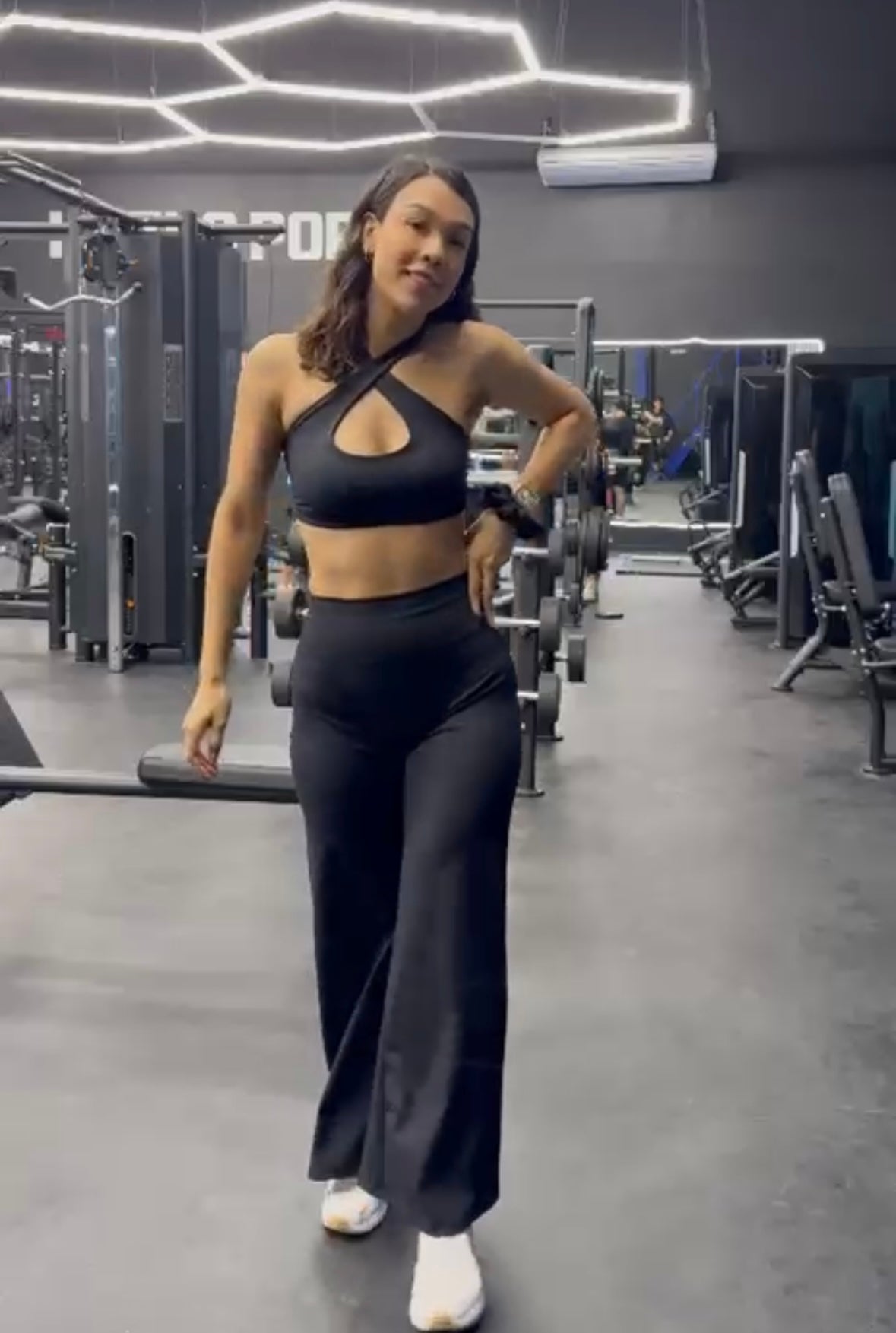 Set Black WIDE Leg & Top Xoxo (Buttery Soft)