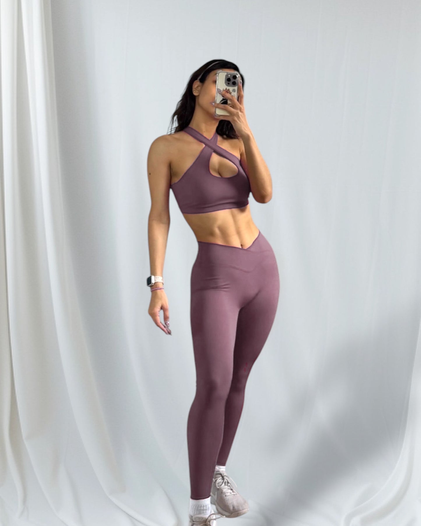 Set Mauve Top Xoxo - Buttery Soft
