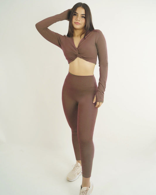 Mocha Knoty Top