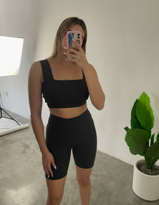 Set Black Top Square & Biker