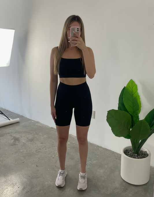 Set Black Top Square & Biker
