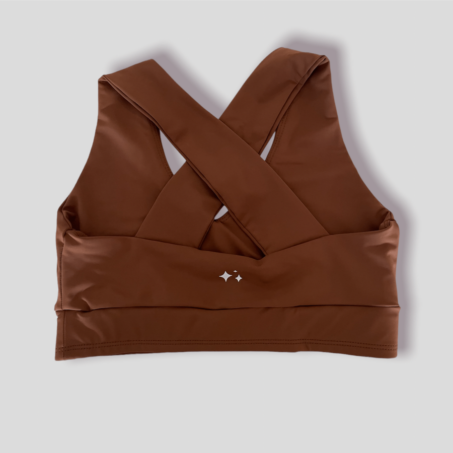 Mocha Crossover Top
