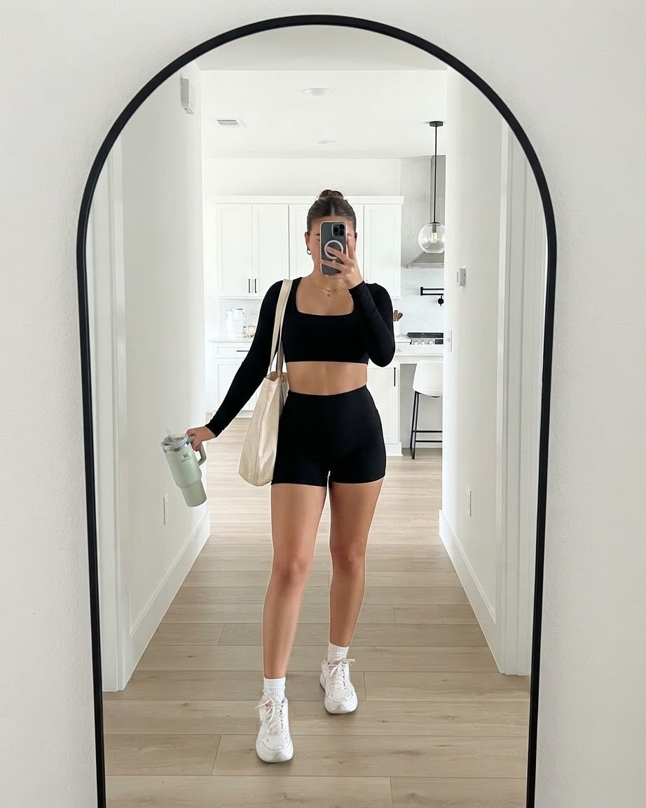 Set Black Topy & Mini short