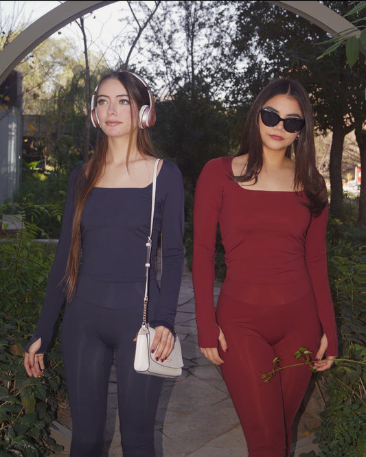 Set Cherry Square Long Top