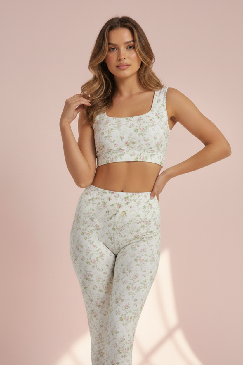 Set Gardenia Top Square & Legging