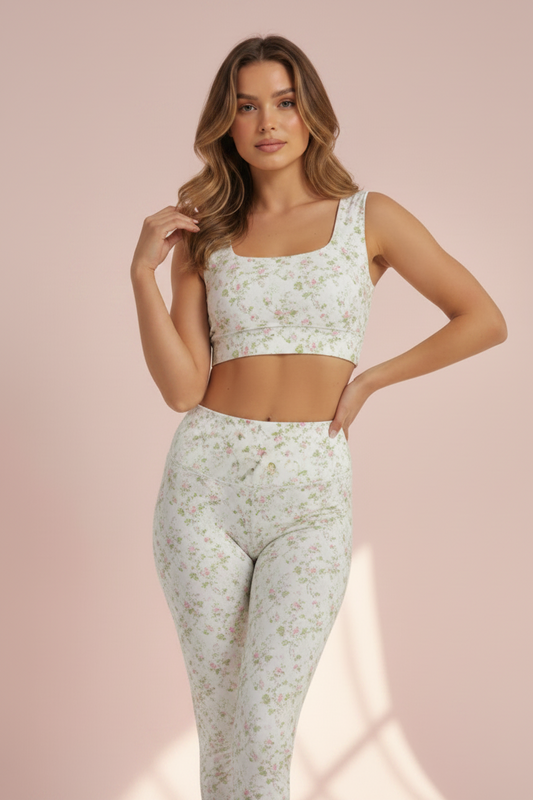 Set Gardenia Top Square & Legging