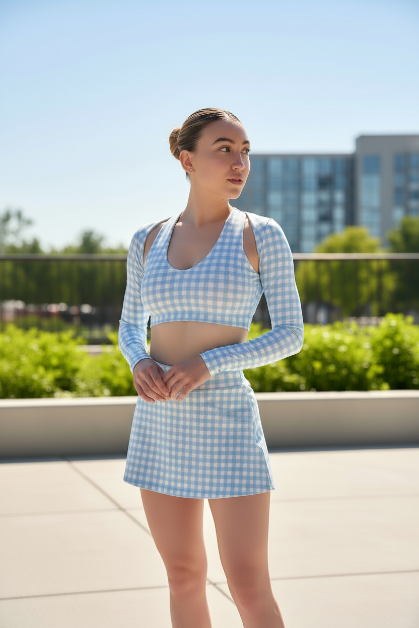 Set Fancy Sky Crossover Top, Skarela & Off Arms