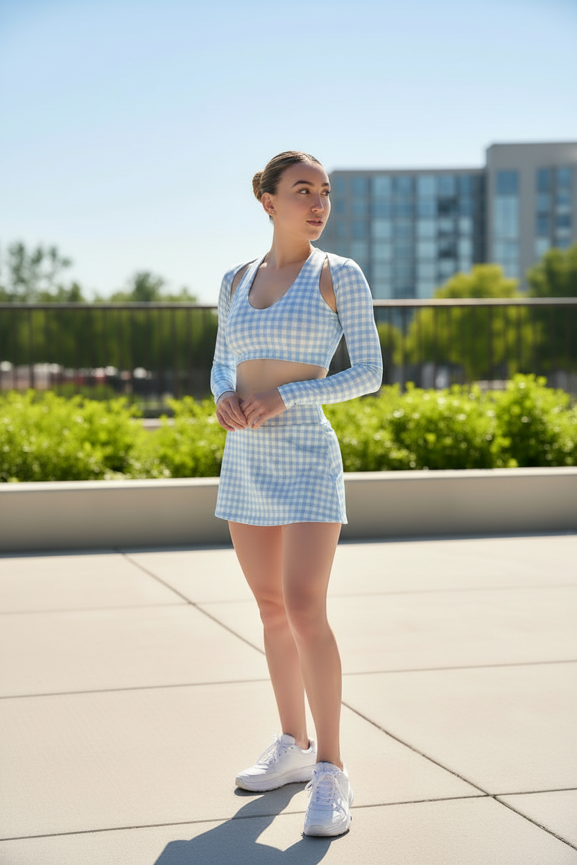 Set Fancy Sky Crossover Top, Skarela & Off Arms