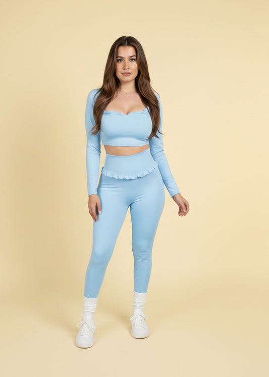 Set Baby Blue Ballet Topy
