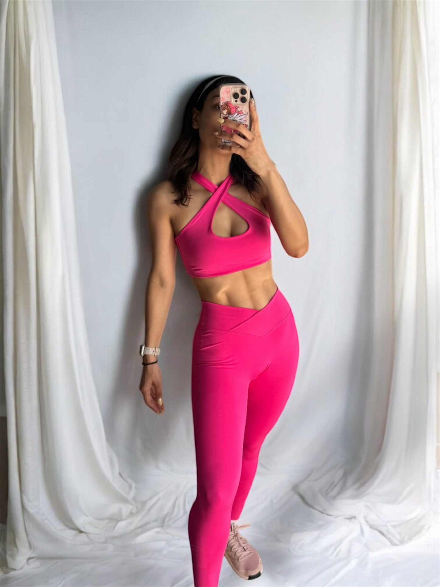 Set Pink Top Xoxo & Legg W