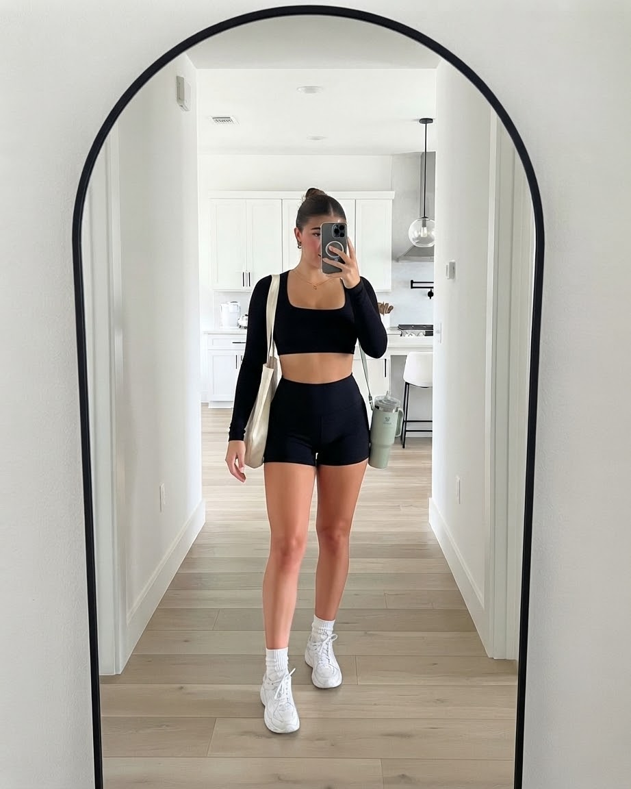 Set Black Topy & Mini short