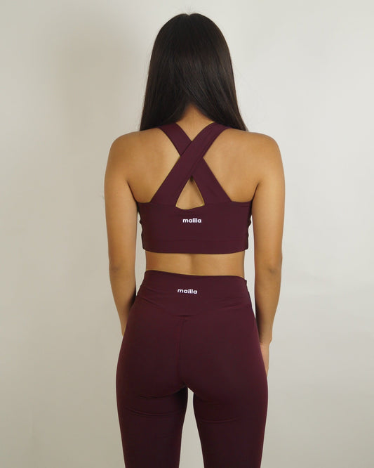 Set Wine Crossover Top
