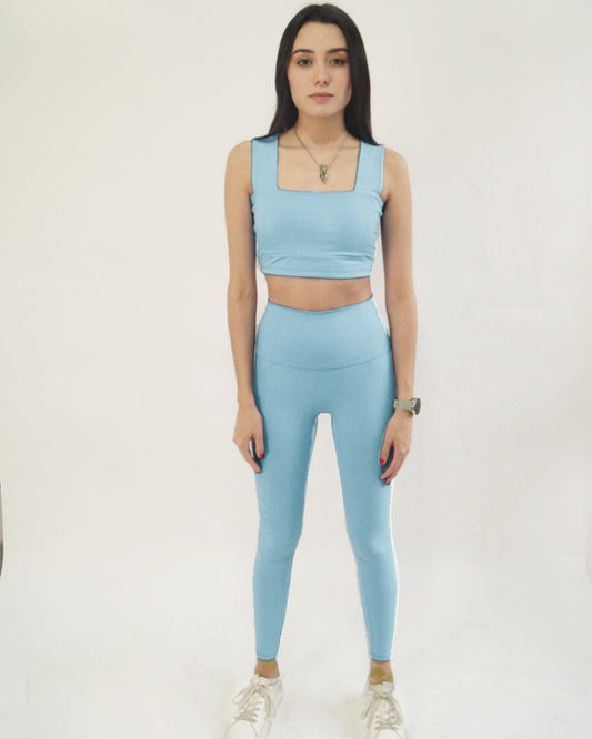 Set Baby Blue Top Square