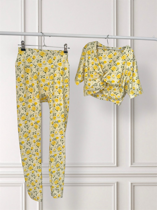 Set Sunshine Knoty Crop & Legging