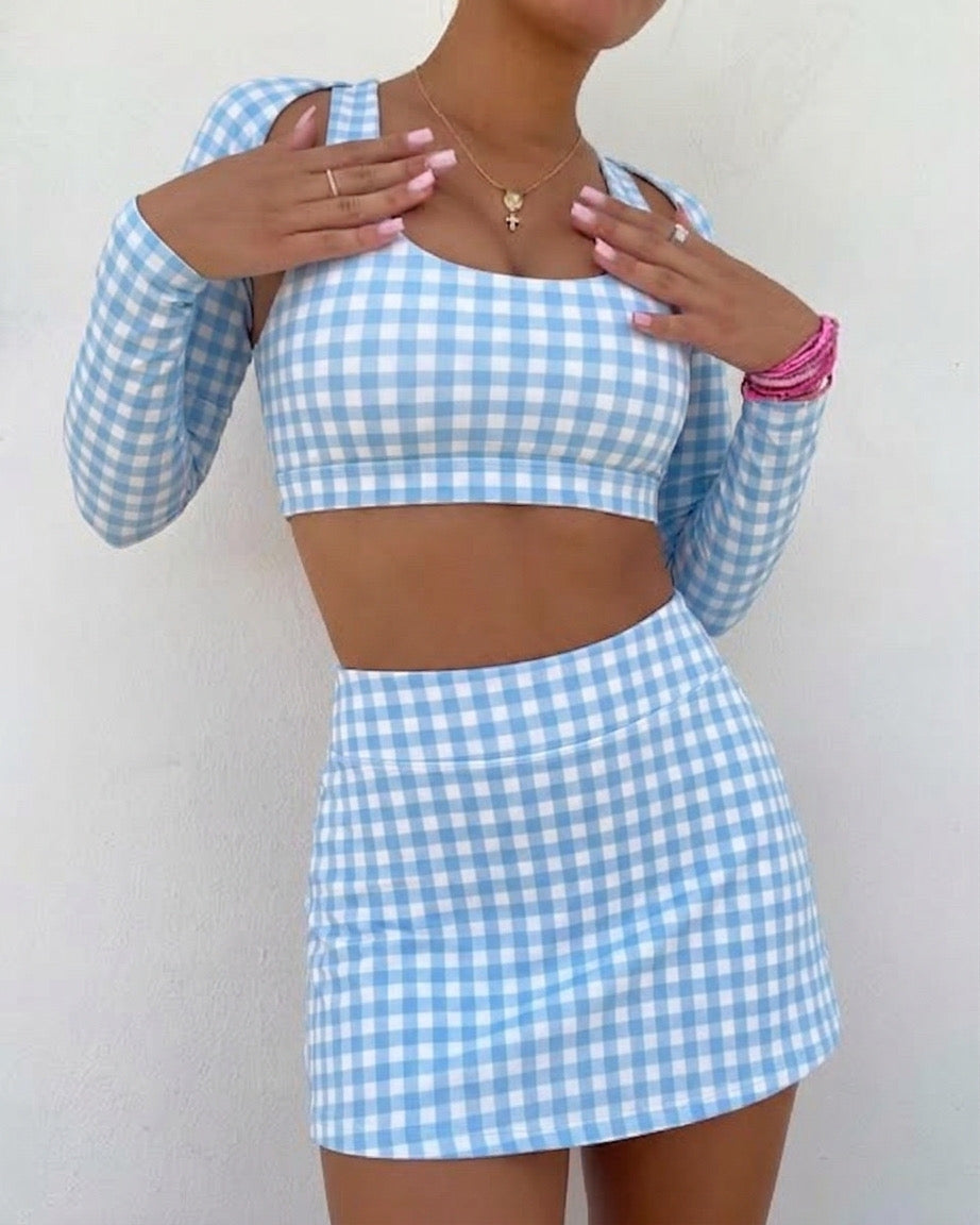 Set Fancy Sky Crossover Top, Skarela & Off Arms