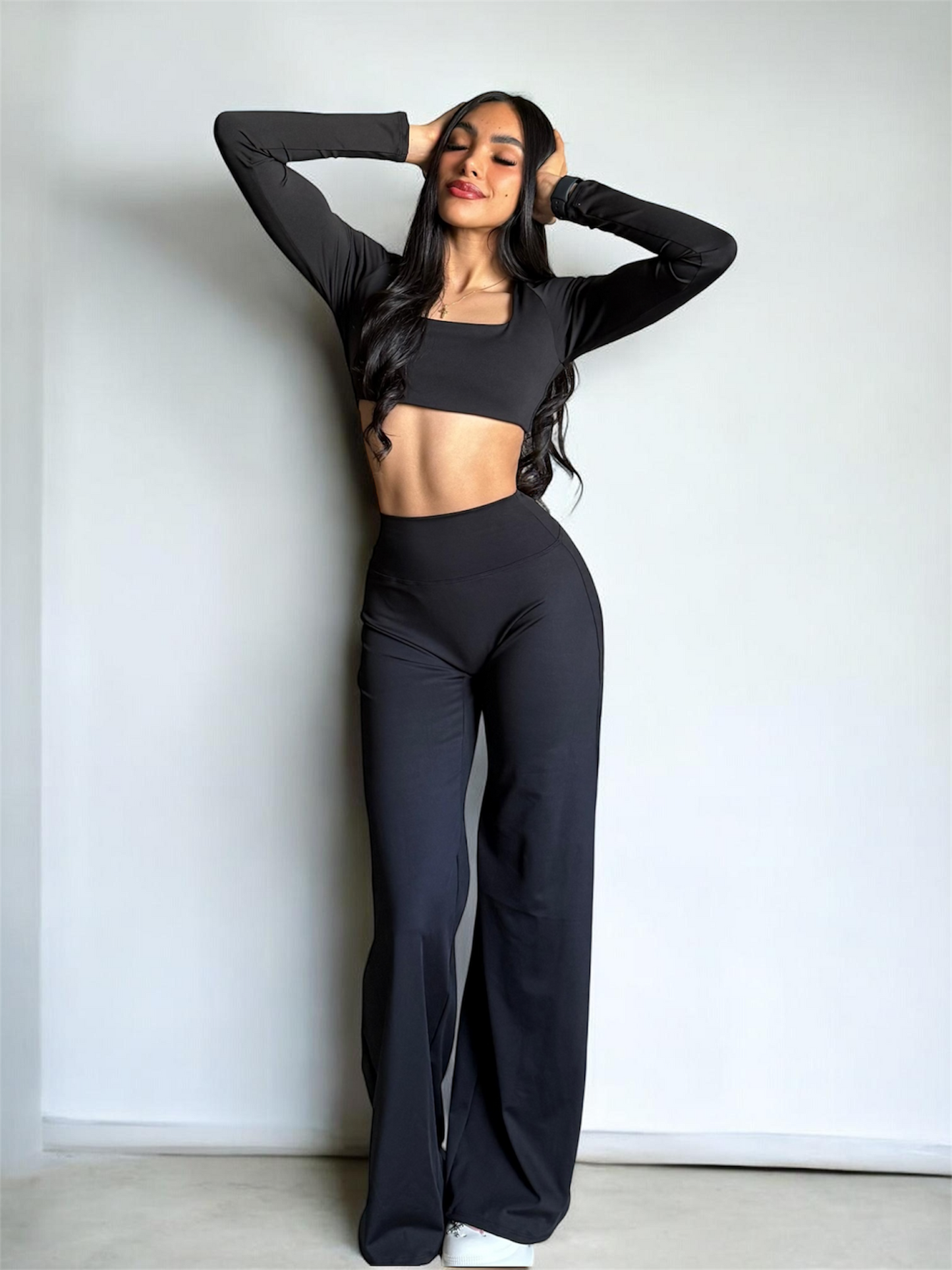 Set Black Topy & WIDE Leg