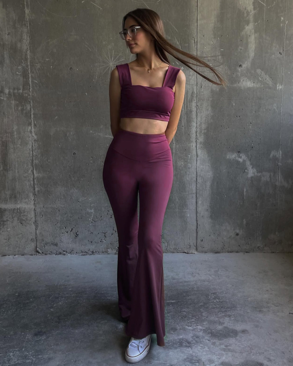 Flare Legging Wine