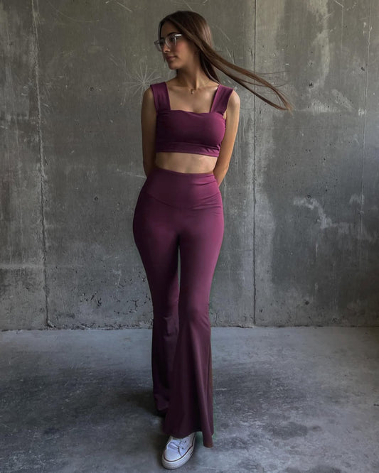 Flare Legging Wine