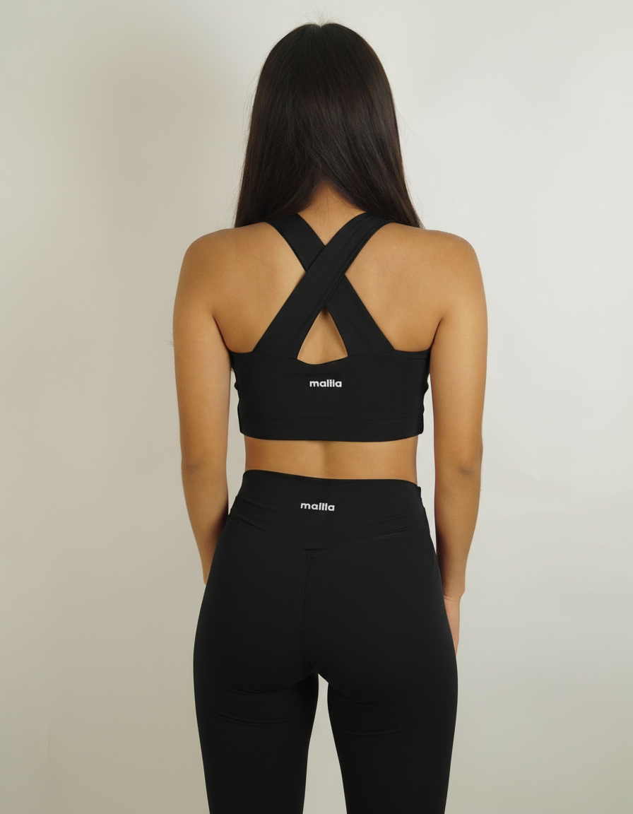 Set Black Crossover Top