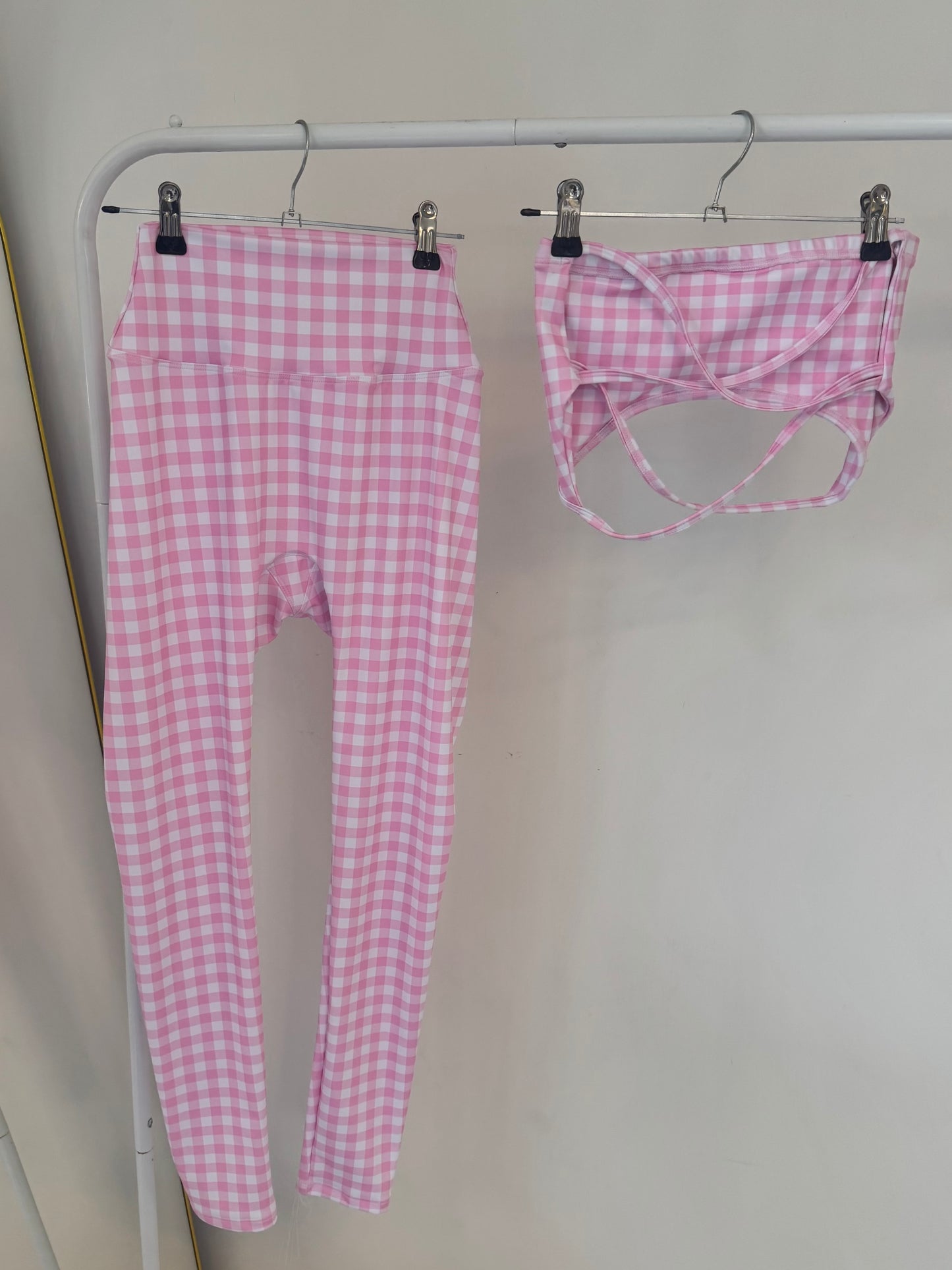 Set Fancy Pink Showy Top & Legging