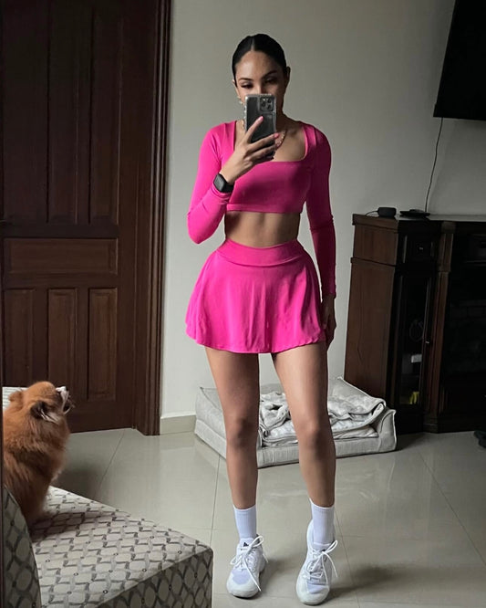 Set Pink Skirt & Topy
