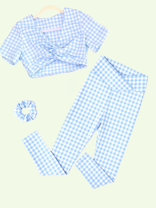 Set Fancy Sky Knoty Crop & Legg W