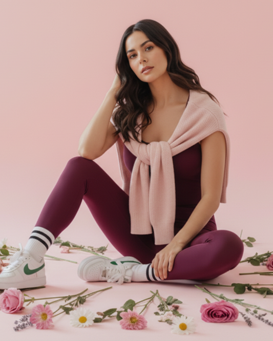 Strappy Jumpsuit Cherry