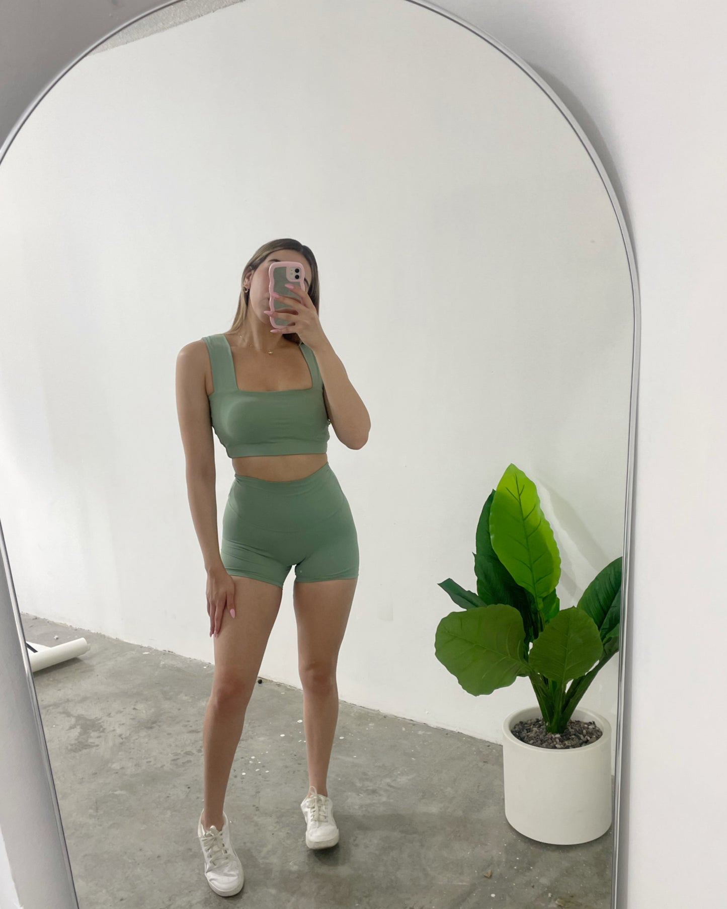 Set Matcha Mini Short & Top Square